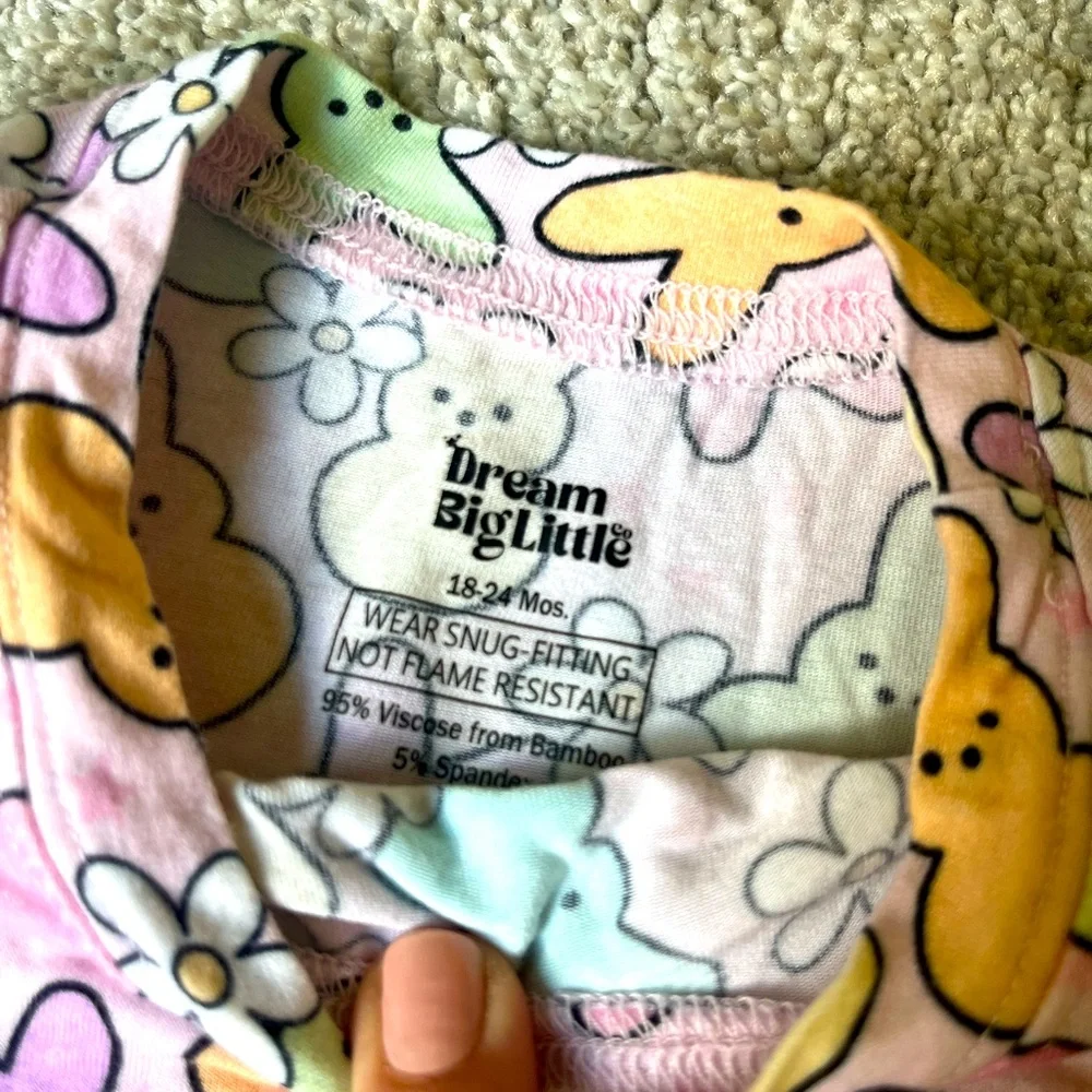 Dream Big Little Co Peeps Short Sleeve Pajama Set | EUC